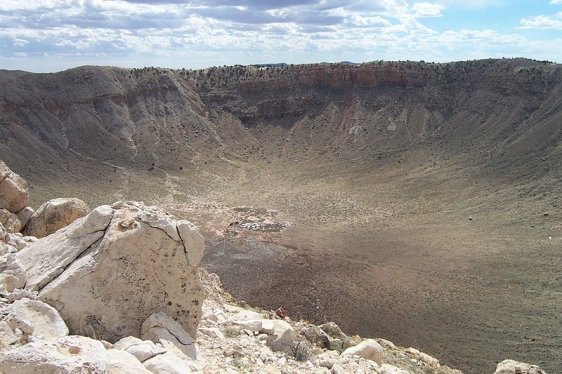 View from the rim of Meteor Crater