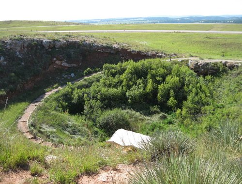 Vore Buffalo Jump, Wyoming