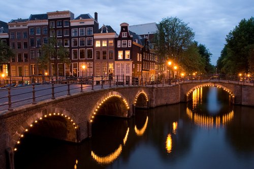 Amsterdam at dusk