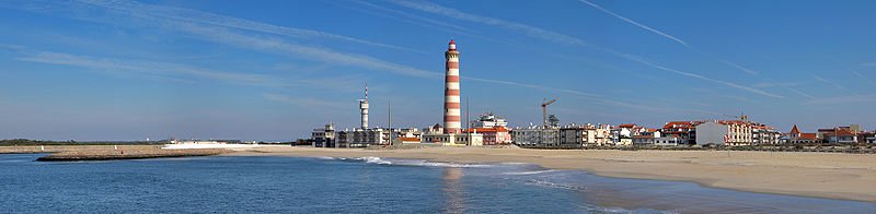 Aveiro Lighthouse and Barra Beach, Aveiro, Portugal