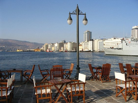 View from Konak Pier in İzmir, Turkey