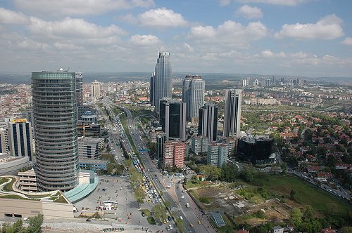 Modern Istanbul skyline