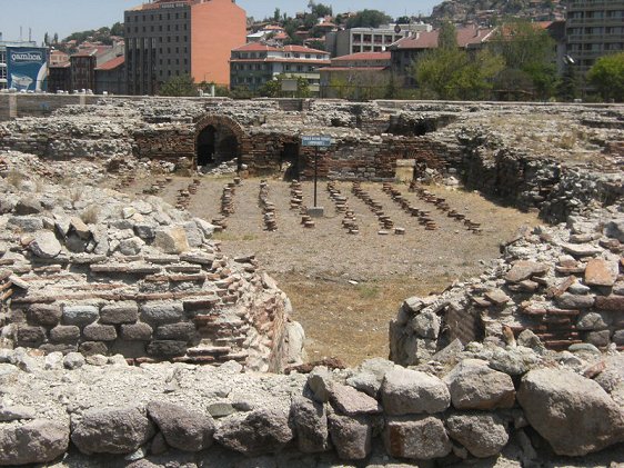 Remains of the Roman Bath in Ankara