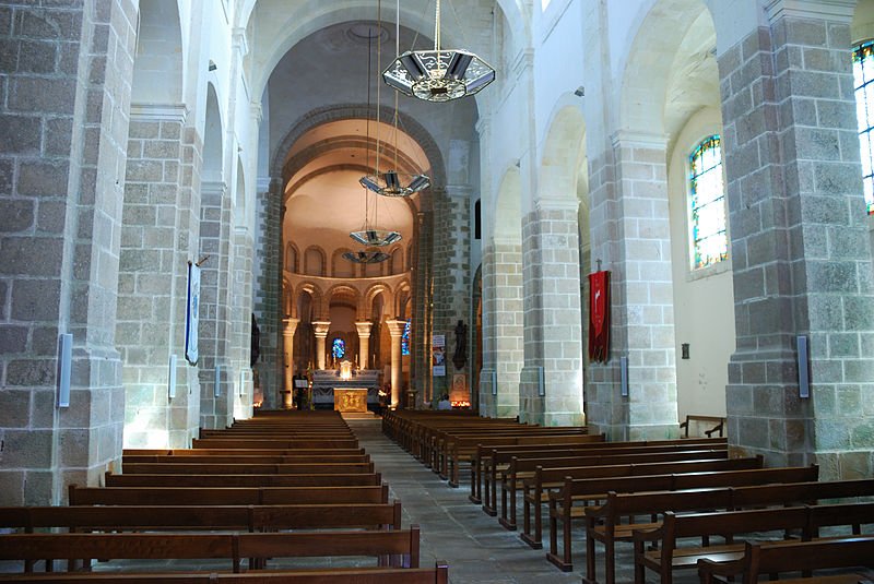 Saint-Gildas-de-Rhuys Abbey Church, Morbihan, Brittany