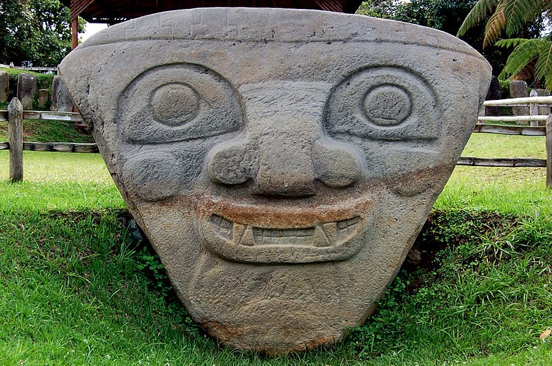 Artifact at the San Agustin Archaeological Park in Colombia