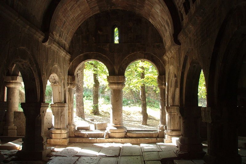 Looking out from Sanahin Monastery