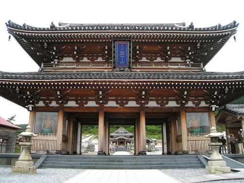 Sanmon Gate, Bodai-ji Temple, Mount Osore, Aomori Prefecture