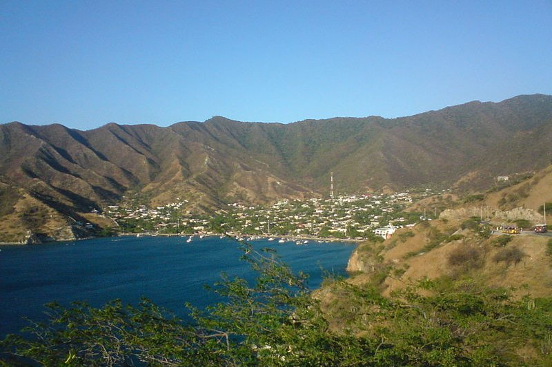 A scenic bay in Santa Marta, Colombia