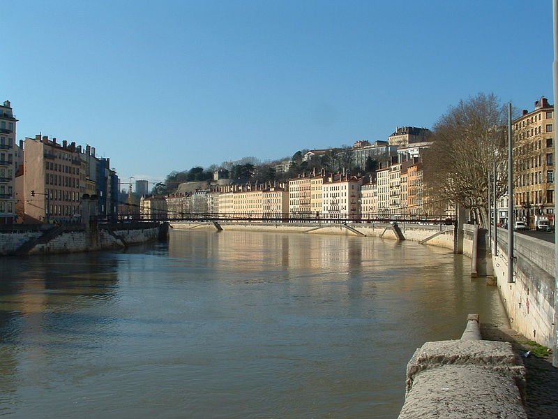 The River Saône in Lyon