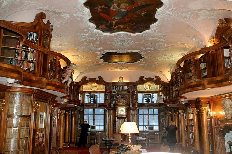 Schloss Leopoldskron's library, Salzburg