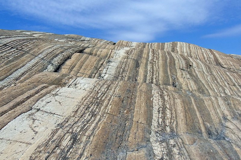 2-billion-year-old sedimentary rocks outside Sanikilauq, Nunavut