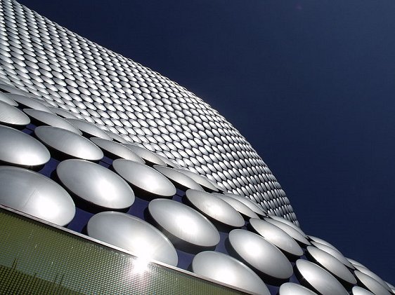 Façade of Selfridges Birmingham at the Bullring Shopping Centre