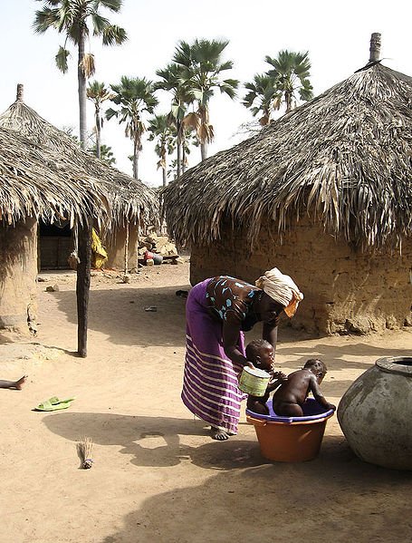 Rural life in the village of Sérère, Senegal