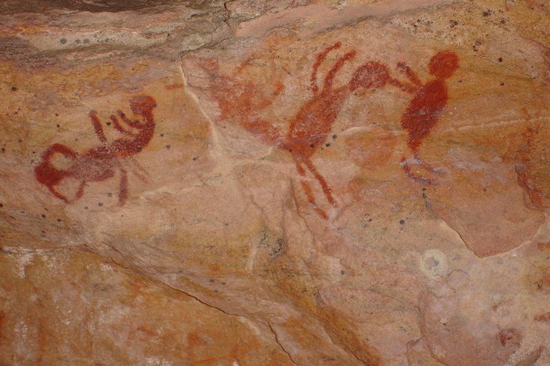 Rock painting at the Serra da Capivara National Park