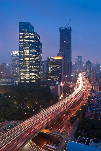 Shanghai at dusk