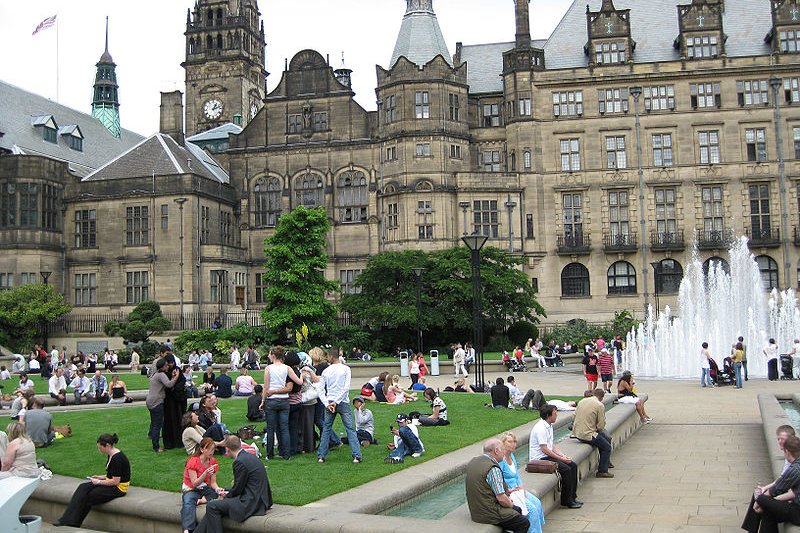 Sheffield Town Hall and Peace Garden