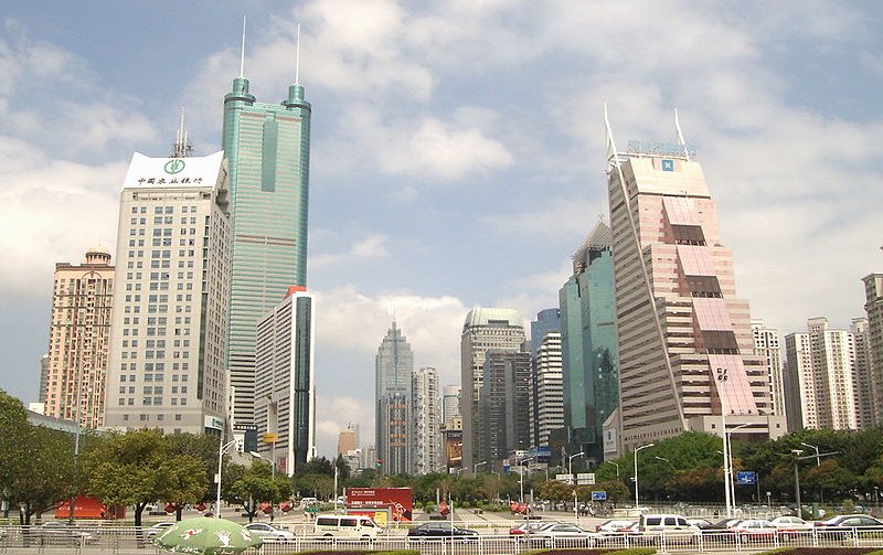 Downtown Shenzhen, China