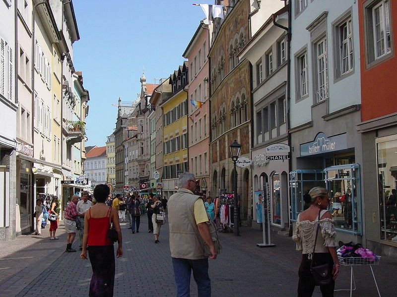 Shopping street in Konstanz