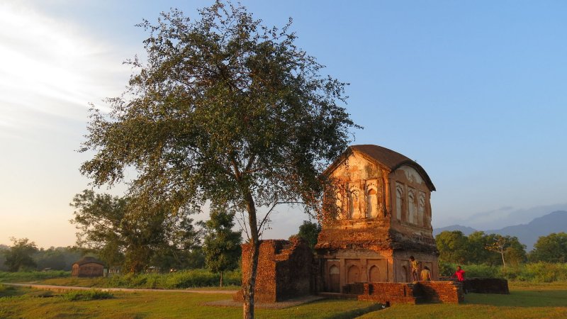 Ruins of the kingdom of Kachari in Silchar, Assam