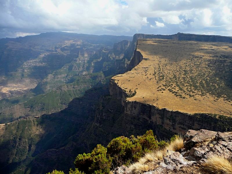 Spectacular landscape of Simien National Park