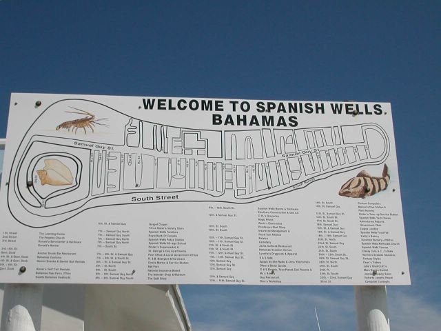 Spanish Wells Welcome Sign