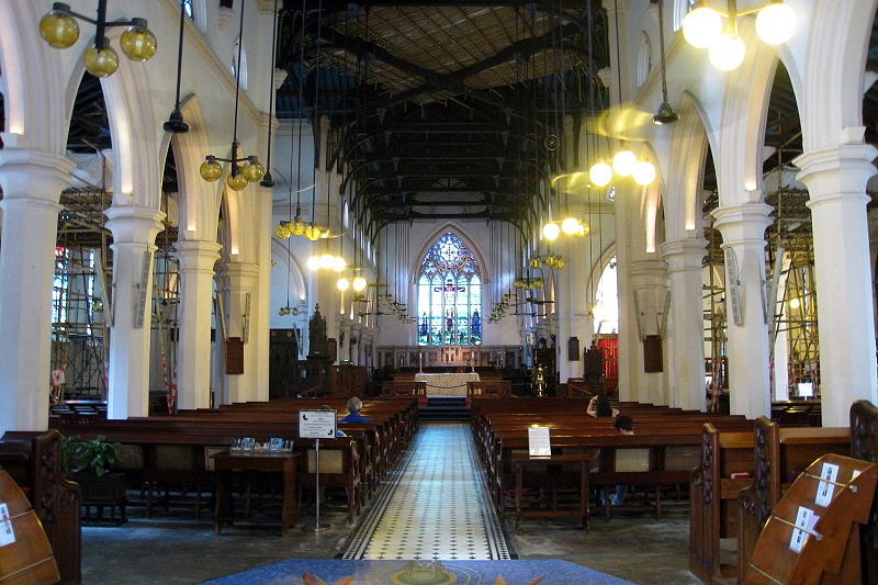 Interior of St John's Cathedral, Hong Kong