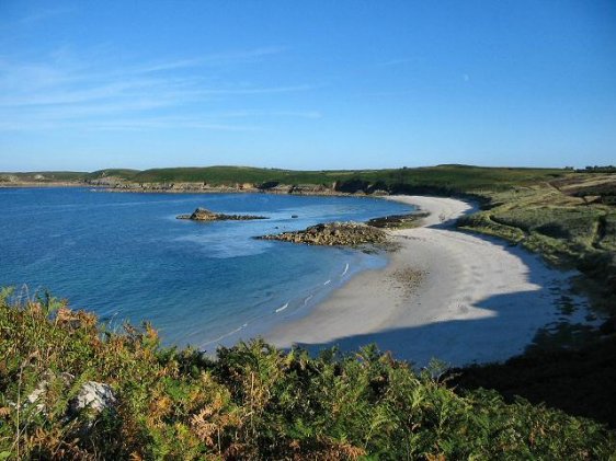 St Martin's Bay, seen from Scilly Point