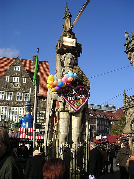 Statue of Roland in the Bremen market place