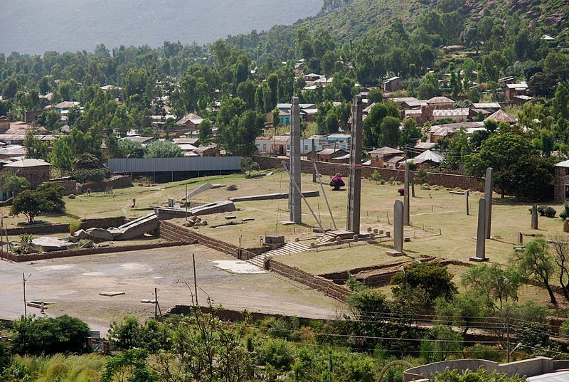 Stelae park in Aksum, Ethiopia