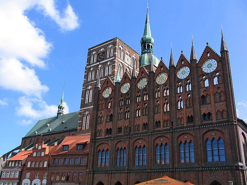 Stralsund Town Hall and Nikolai Church