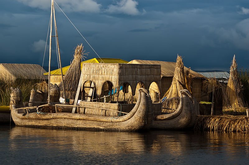 Straw vessel at Puno, on the banks of Lake Titicaca