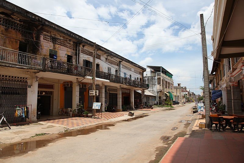 Street in Kampot, Cambodia