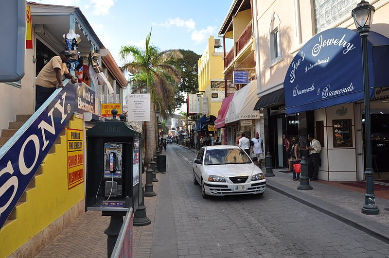 Street in Sint Maarten