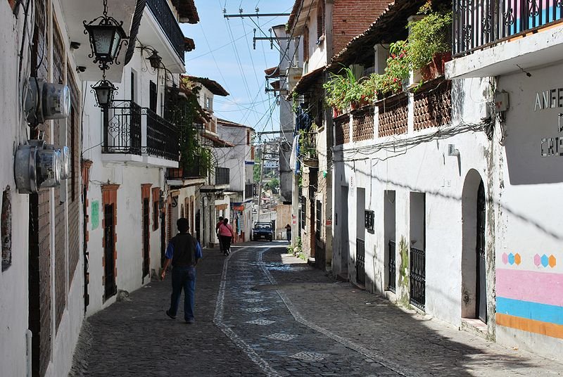 Street in Taxco de Alarcón, Mexico