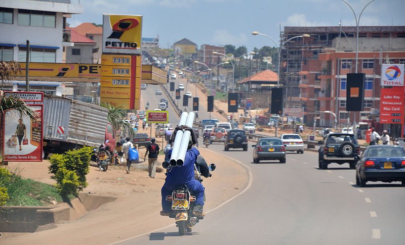 Street view of Kampala, Uganda