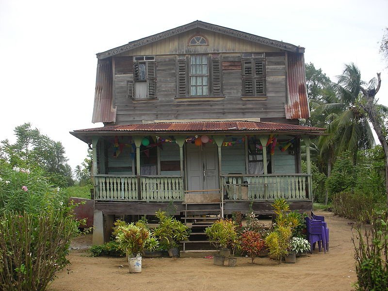 Surinamese house in Coronie, Suriname