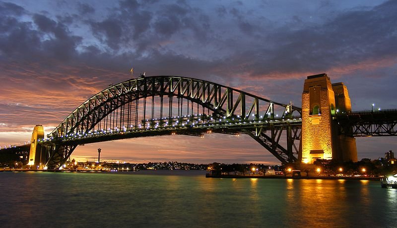 Sydney Harbour Bridge, sunset