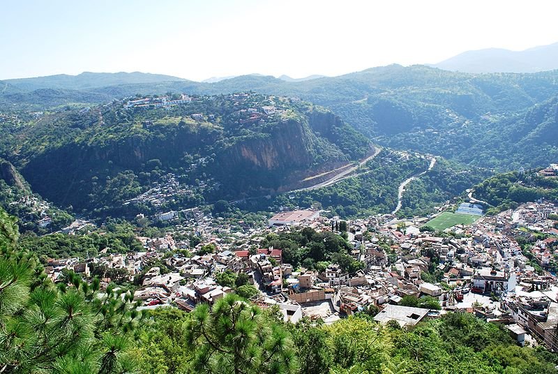 Taxco, Mexico, as seen from the Statue of Christ