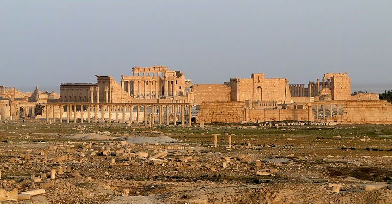 Temple of Bel at the ruins of Palmyra, Syria