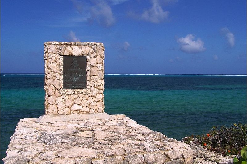 Shipwreck memorial, Cayman Islands