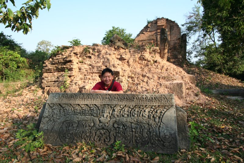 Tim at the ruins of Kutisvara