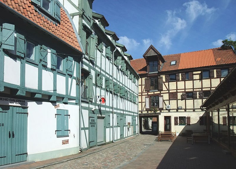 Timber-framed houses in Klaipėda