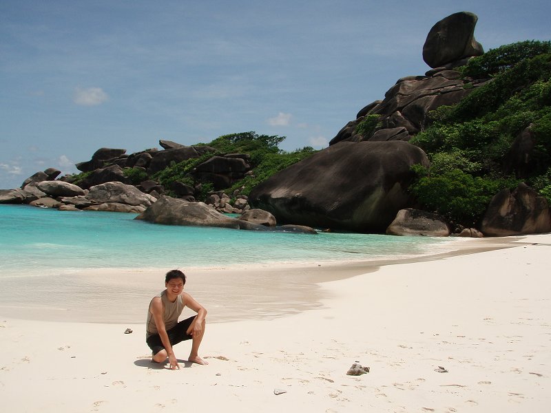 The sea off Similan Islands