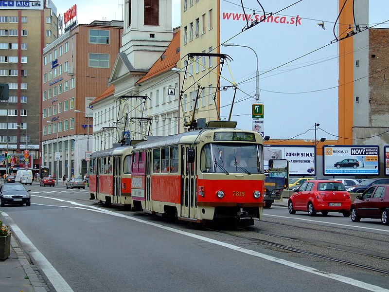 The tram in Bratislava