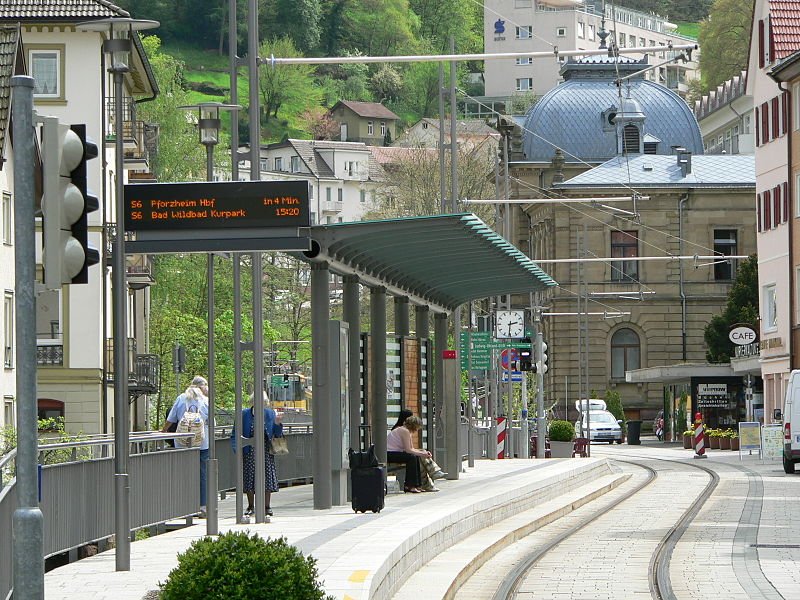 Tram station at Bad Wildbad