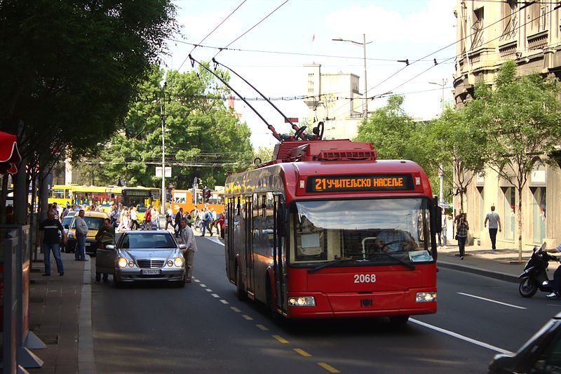 Trolleybus in Belgrade