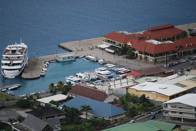 The port of Uturoa in Raiatea