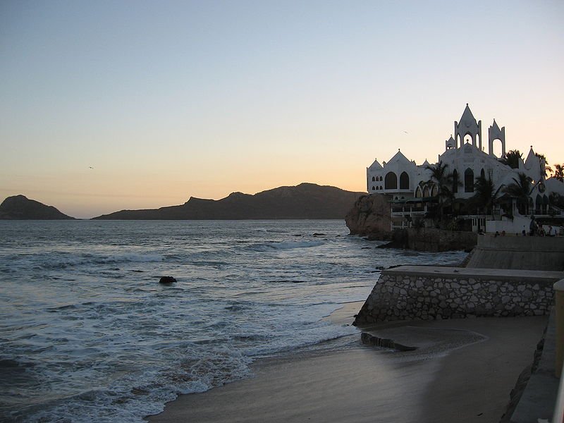 Valentino's Place in Mazatlan at sunset