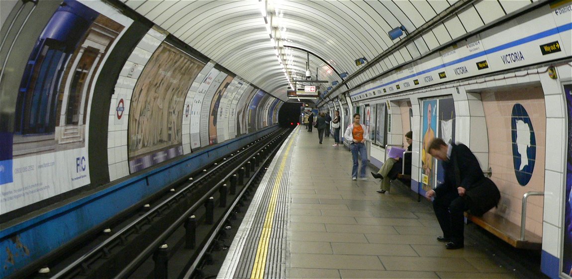 Victoria Line at the Victoria Tube Station