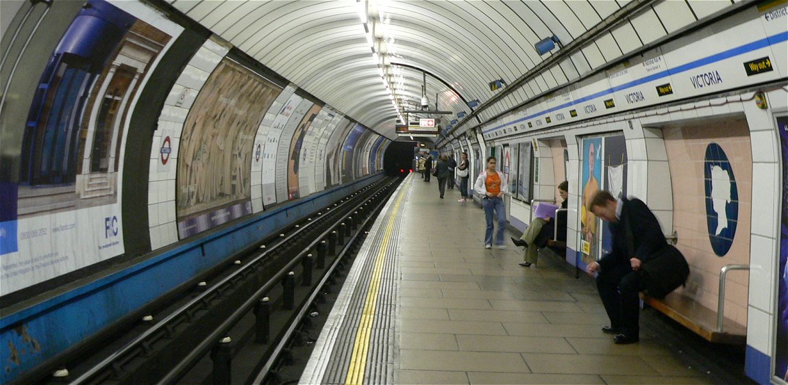 Victoria Line at the Victoria Tube Station